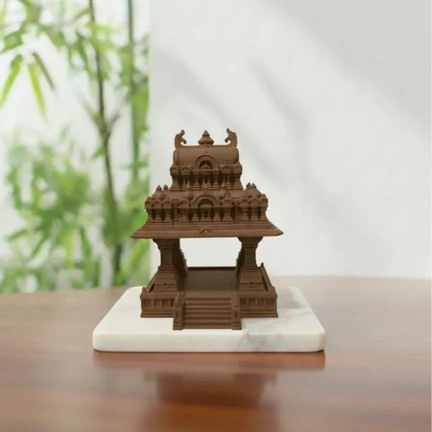 3D Printed Mini Mandir Temple Structure – Tabletop Home Decor