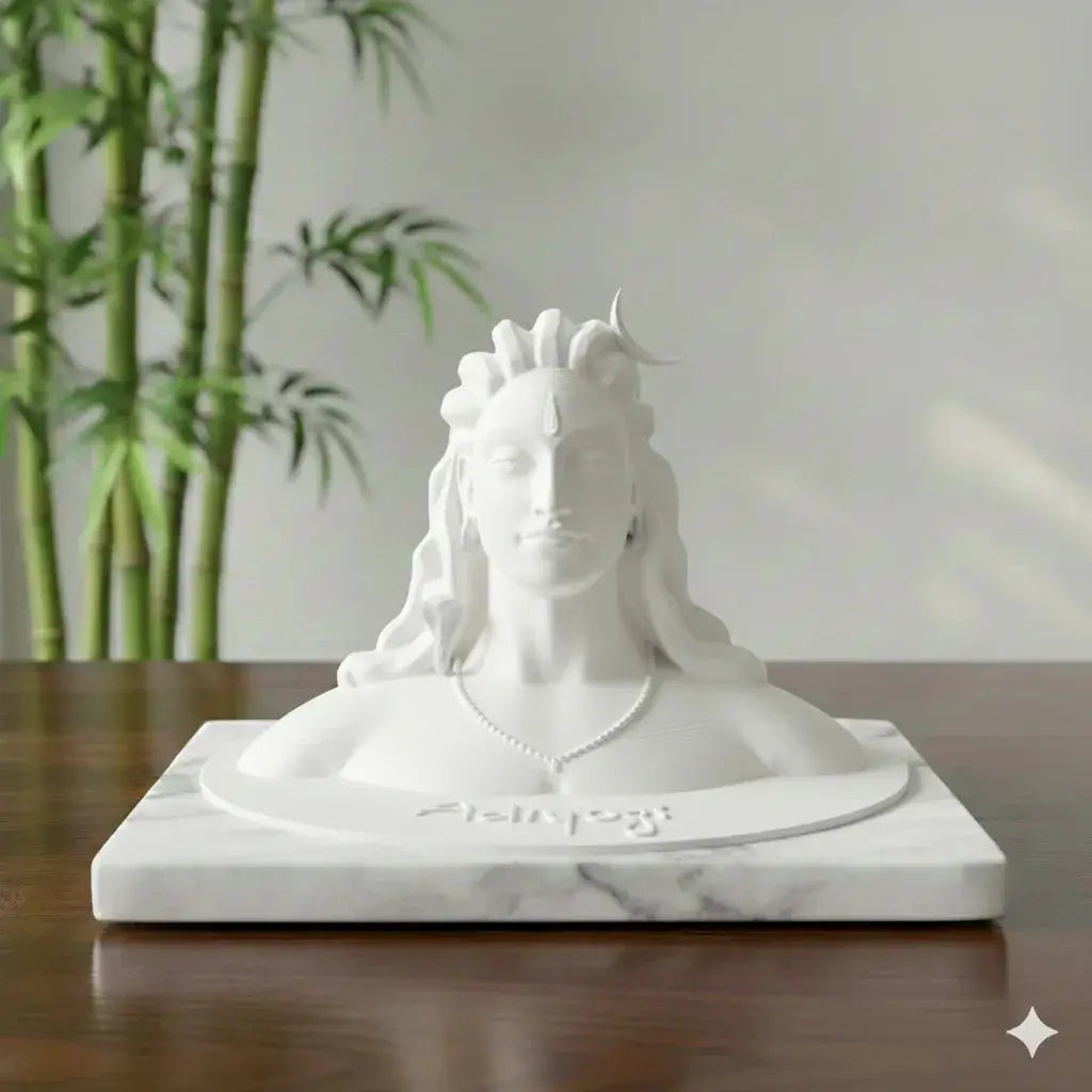 Adiyogi Shiva 3D printed idol – black colour, 5 inch – UniLayers