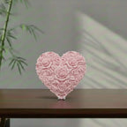 Rose Heart Sculpture – 3D Floral
