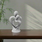 Eternal Bond sculpture close-up – gray colour – 3D printed UK
