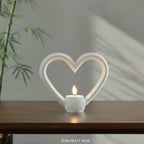 Heart votive candle holder – 3D printed, pink colour – UniLayers UK