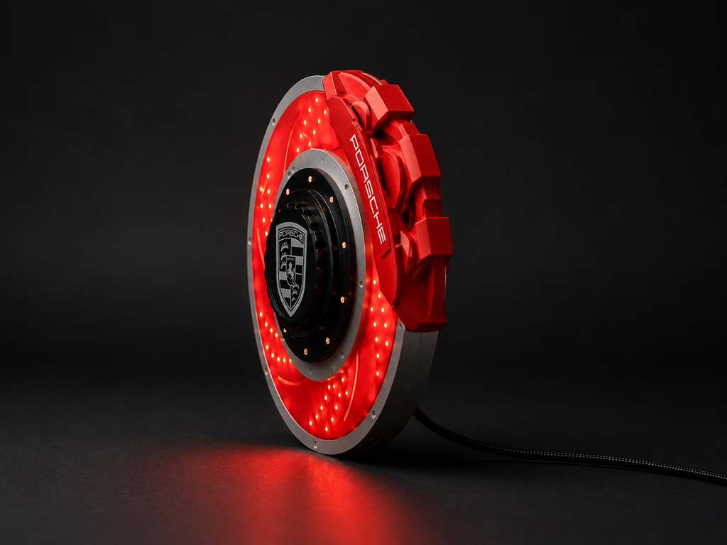 Brake disc LED light wall mounted display – UniLayers