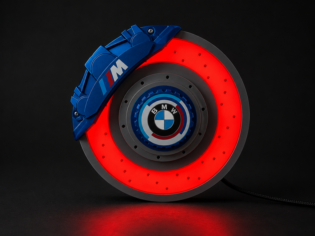3D printed brake disc light side view – 25x25x7cm dimensions