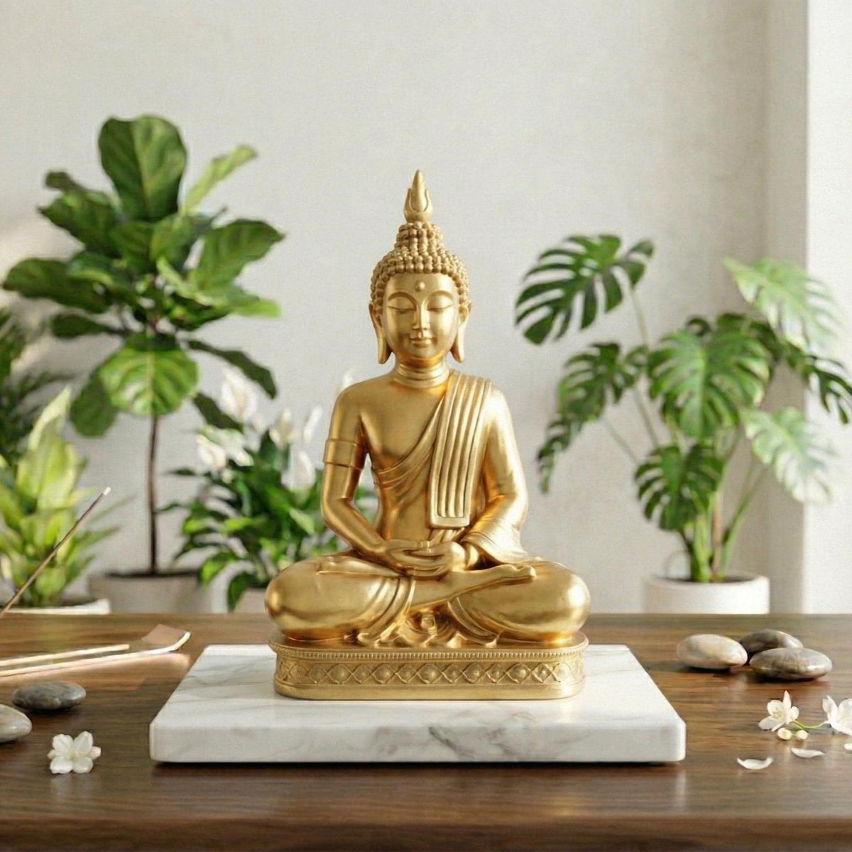 Young Buddha Statue 3D Printed | Zen Home Decor, Spiritual Peace Idol