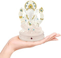 Crystal finish Lord Ganesha resin statue