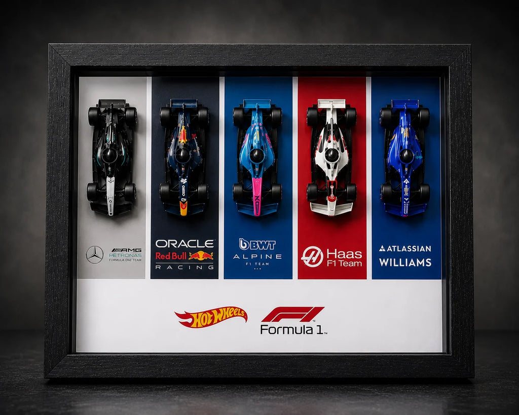 Hot Wheels x Formula 1 Limited Edition Framed Diecast Display (20x25cm)