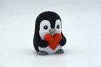 Pippin penguin sculpture close-up detail – brown finish
